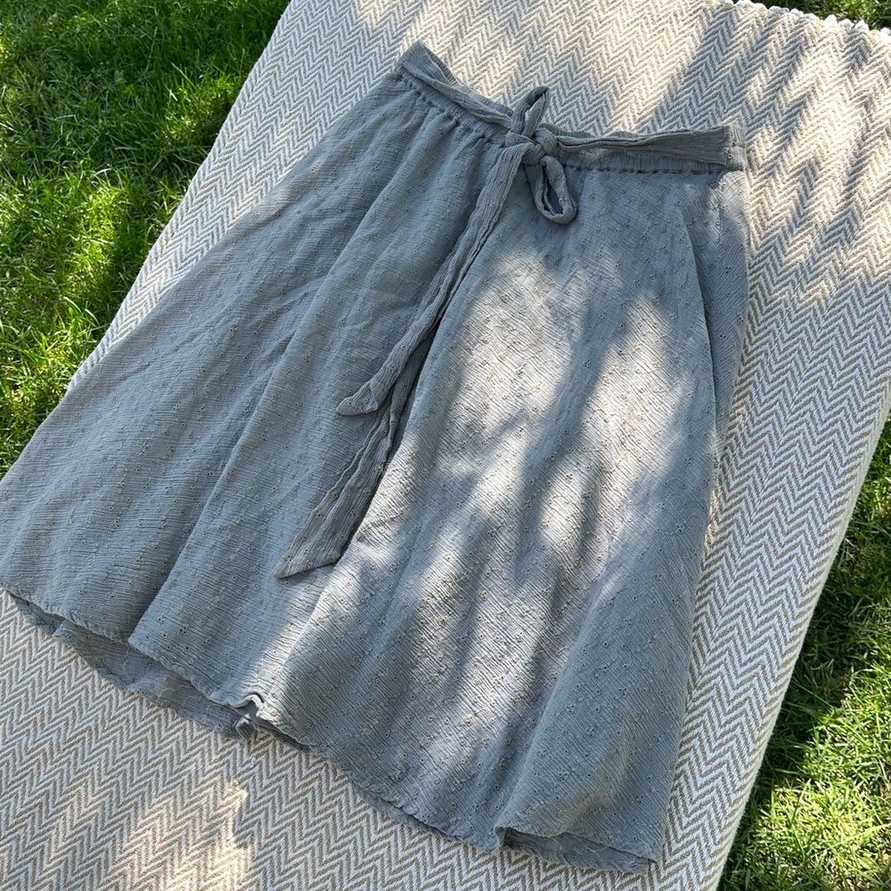 Elegant Gray A-Line Skirt